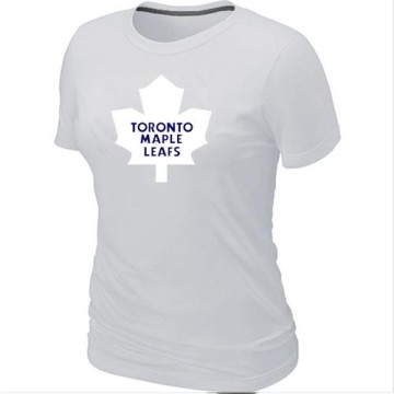 Women's Toronto Maple Leafs Big & Tall Logo T-Shirt - - White