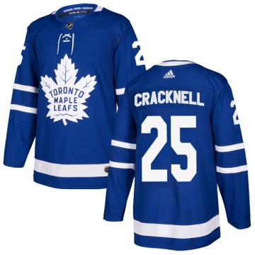 Authentic Adidas Men's Adam Cracknell Toronto Maple Leafs Home Jersey - Blue