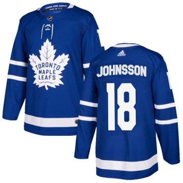 Authentic Adidas Men's Andreas Johnsson Toronto Maple Leafs Home Jersey - Blue