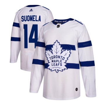 Authentic Adidas Men's Antti Suomela Toronto Maple Leafs 2018 Stadium Series Jersey - White
