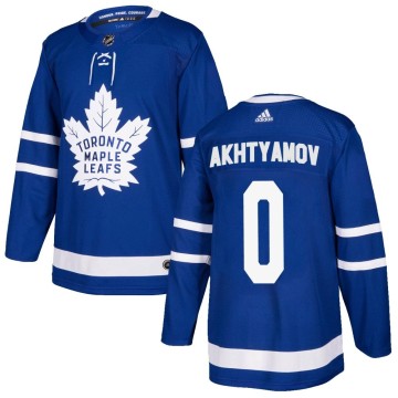 Authentic Adidas Men's Artur Akhtyamov Toronto Maple Leafs Home Jersey - Blue