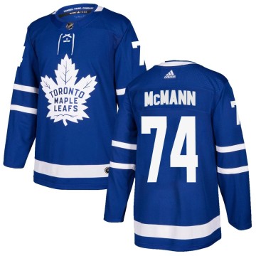 Authentic Adidas Men's Bobby McMann Toronto Maple Leafs Home Jersey - Blue
