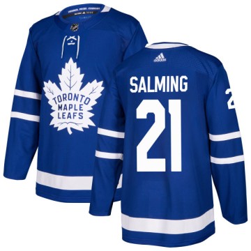 Authentic Adidas Men's Borje Salming Toronto Maple Leafs Jersey - Blue