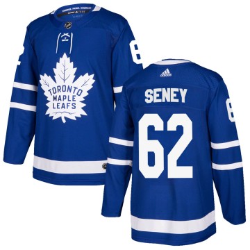 Authentic Adidas Men's Brett Seney Toronto Maple Leafs Home Jersey - Blue