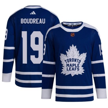 Authentic Adidas Men's Bruce Boudreau Toronto Maple Leafs Reverse Retro 2.0 Jersey - Royal