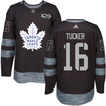 Authentic Adidas Men's Darcy Tucker Toronto Maple Leafs 1917-2017 100th Anniversary Jersey - Black