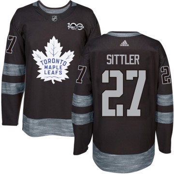 Authentic Adidas Men's Darryl Sittler Toronto Maple Leafs 1917-2017 100th Anniversary Jersey - Black