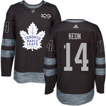 Authentic Adidas Men's Dave Keon Toronto Maple Leafs 1917-2017 100th Anniversary Jersey - Black