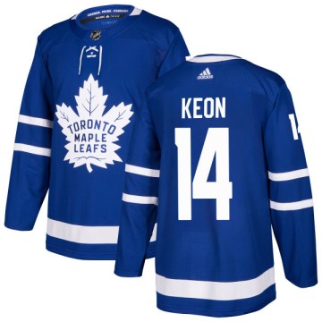 Authentic Adidas Men's Dave Keon Toronto Maple Leafs Jersey - Blue