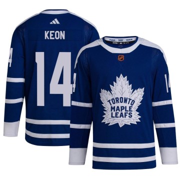 Authentic Adidas Men's Dave Keon Toronto Maple Leafs Reverse Retro 2.0 Jersey - Royal