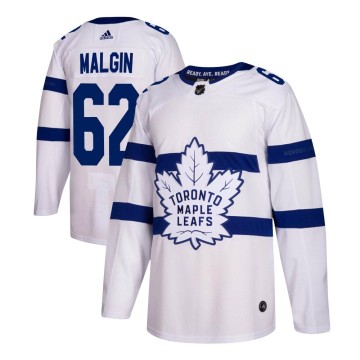 Authentic Adidas Men's Denis Malgin Toronto Maple Leafs 2018 Stadium Series Jersey - White