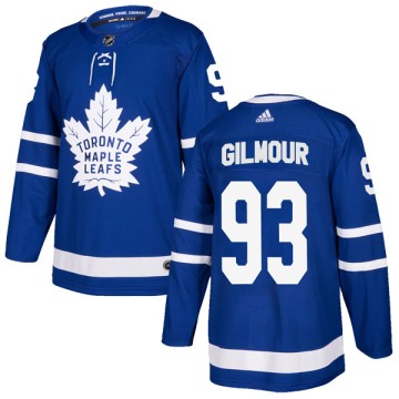 Authentic Adidas Men's Doug Gilmour Toronto Maple Leafs Home Jersey - Blue