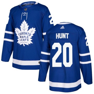 Authentic Adidas Men's Dryden Hunt Toronto Maple Leafs Home Jersey - Blue