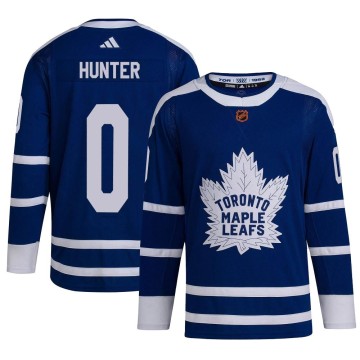 Authentic Adidas Men's Dylan Hunter Toronto Maple Leafs Reverse Retro 2.0 Jersey - Royal
