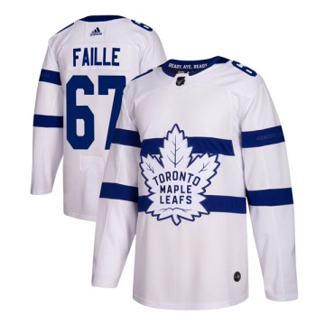 Authentic Adidas Men's Eric Faille Toronto Maple Leafs 2018 Stadium Series Jersey - White