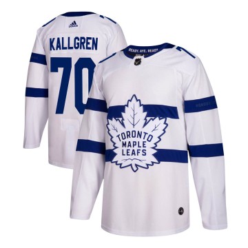 Authentic Adidas Men's Erik Kallgren Toronto Maple Leafs 2018 Stadium Series Jersey - White