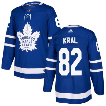 Authentic Adidas Men's Filip Kral Toronto Maple Leafs Home Jersey - Blue