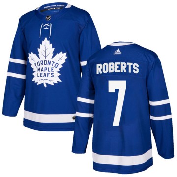 Authentic Adidas Men's Gary Roberts Toronto Maple Leafs Home Jersey - Blue