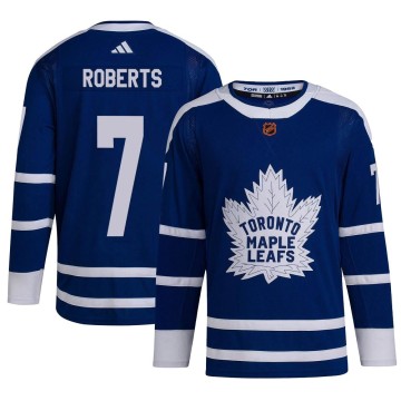 Authentic Adidas Men's Gary Roberts Toronto Maple Leafs Reverse Retro 2.0 Jersey - Royal