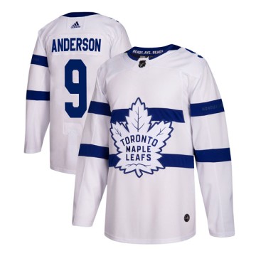 Authentic Adidas Men's Glenn Anderson Toronto Maple Leafs 2018 Stadium Series Jersey - White