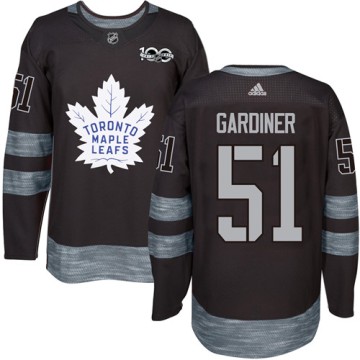 Authentic Adidas Men's Jake Gardiner Toronto Maple Leafs 1917-2017 100th Anniversary Jersey - Black