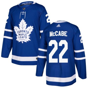 Authentic Adidas Men's Jake McCabe Toronto Maple Leafs Home Jersey - Blue