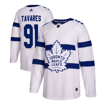 Authentic Adidas Men's John Tavares Toronto Maple Leafs 2018 Stadium Series Jersey - White