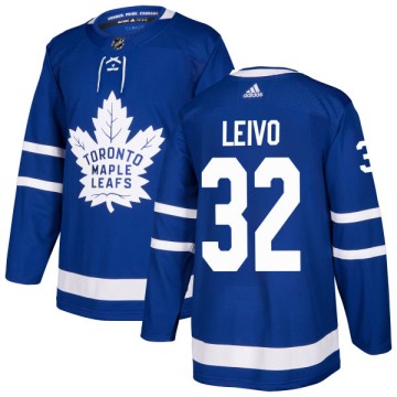 Authentic Adidas Men's Josh Leivo Toronto Maple Leafs Jersey - Blue