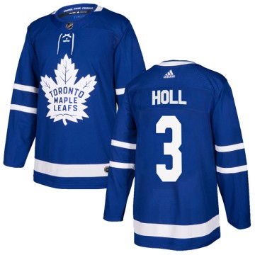 Authentic Adidas Men's Justin Holl Toronto Maple Leafs Home Jersey - Blue