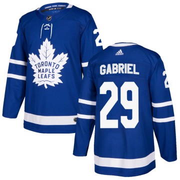 Authentic Adidas Men's Kurtis Gabriel Toronto Maple Leafs Home Jersey - Blue