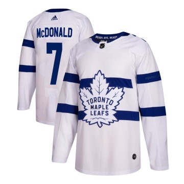 Authentic Adidas Men's Lanny McDonald Toronto Maple Leafs 2018 Stadium Series Jersey - White