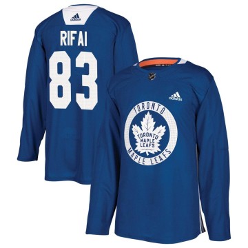 Authentic Adidas Men's Marshall Rifai Toronto Maple Leafs Practice Jersey - Royal