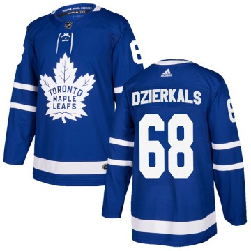 Authentic Adidas Men's Martins Dzierkals Toronto Maple Leafs Home Jersey - Blue