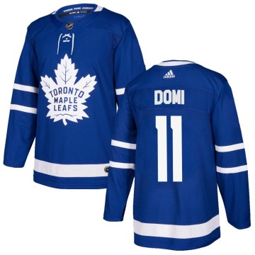Authentic Adidas Men's Max Domi Toronto Maple Leafs Home Jersey - Blue