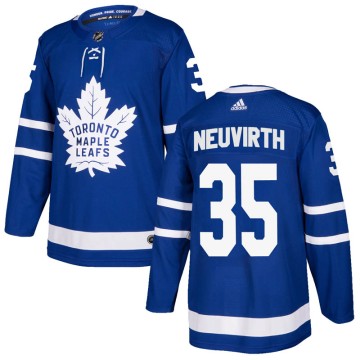 Authentic Adidas Men's Michal Neuvirth Toronto Maple Leafs Home Jersey - Blue