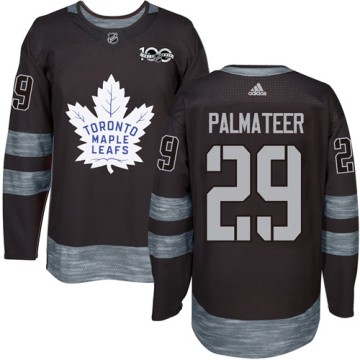 Authentic Adidas Men's Mike Palmateer Toronto Maple Leafs 1917-2017 100th Anniversary Jersey - Black