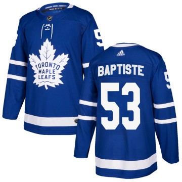 Authentic Adidas Men's Nicholas Baptiste Toronto Maple Leafs Home Jersey - Blue