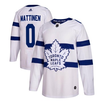 Authentic Adidas Men's Nicolas Mattinen Toronto Maple Leafs 2018 Stadium Series Jersey - White