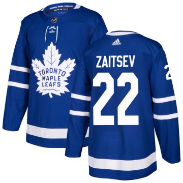 Authentic Adidas Men's Nikita Zaitsev Toronto Maple Leafs Jersey - Blue