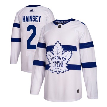 Authentic Adidas Men's Ron Hainsey Toronto Maple Leafs 2018 Stadium Series Jersey - White