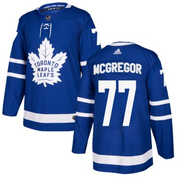Authentic Adidas Men's Ryan McGregor Toronto Maple Leafs Home Jersey - Blue