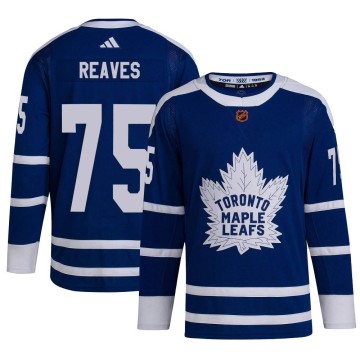 Authentic Adidas Men's Ryan Reaves Toronto Maple Leafs Reverse Retro 2.0 Jersey - Royal