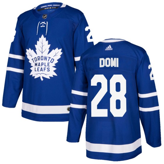 Authentic Adidas Men's Tie Domi Toronto Maple Leafs Home Jersey - Blue