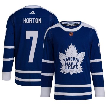 Authentic Adidas Men's Tim Horton Toronto Maple Leafs Reverse Retro 2.0 Jersey - Royal