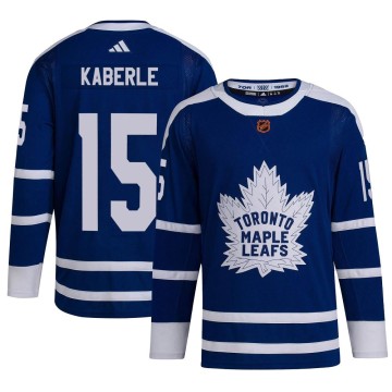 Authentic Adidas Men's Tomas Kaberle Toronto Maple Leafs Reverse Retro 2.0 Jersey - Royal