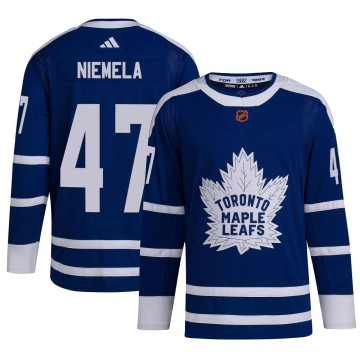 Authentic Adidas Men's Topi Niemela Toronto Maple Leafs Reverse Retro 2.0 Jersey - Royal