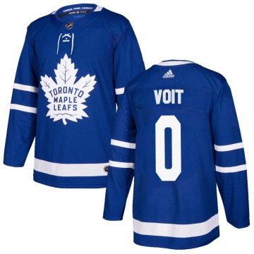 Authentic Adidas Men's Ty Voit Toronto Maple Leafs Home Jersey - Blue