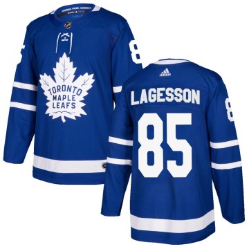 Authentic Adidas Men's William Lagesson Toronto Maple Leafs Home Jersey - Blue
