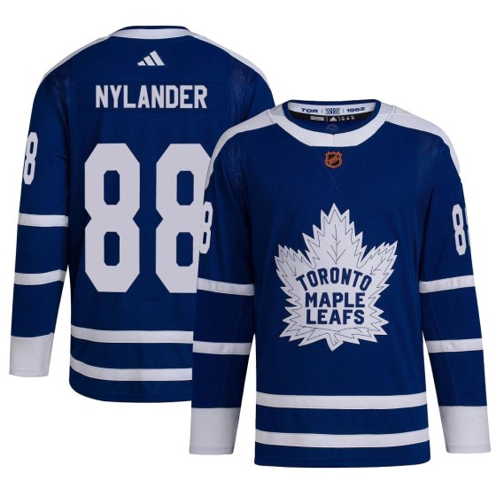 Authentic Adidas Men's William Nylander Toronto Maple Leafs Reverse Retro 2.0 Jersey - Royal