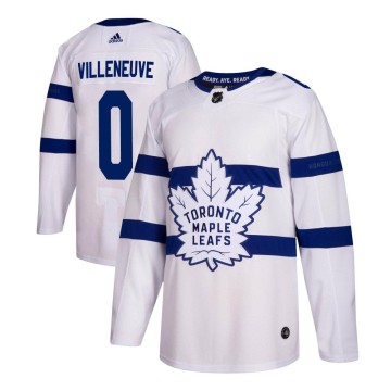 Authentic Adidas Men's William Villeneuve Toronto Maple Leafs 2018 Stadium Series Jersey - White